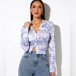 MOTEL Kelly Shirt 20’s Cherub White Blue